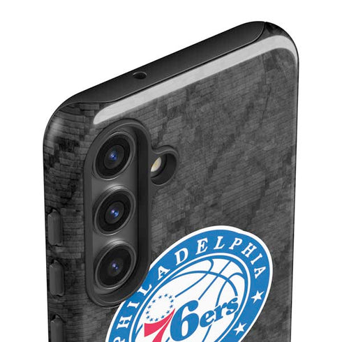 NBA Philadelphia 76ers Black Rust Galaxy S25 Impact Case