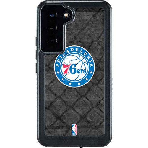 NBA Philadelphia 76ers Black Rust Galaxy S24 Plus Waterproof Case
