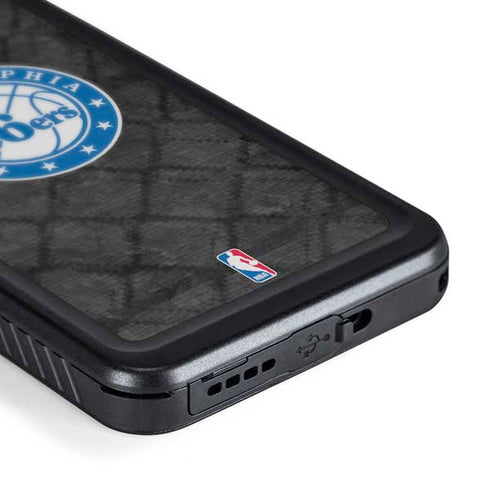 NBA Philadelphia 76ers Black Rust Galaxy S24 Plus Waterproof Case