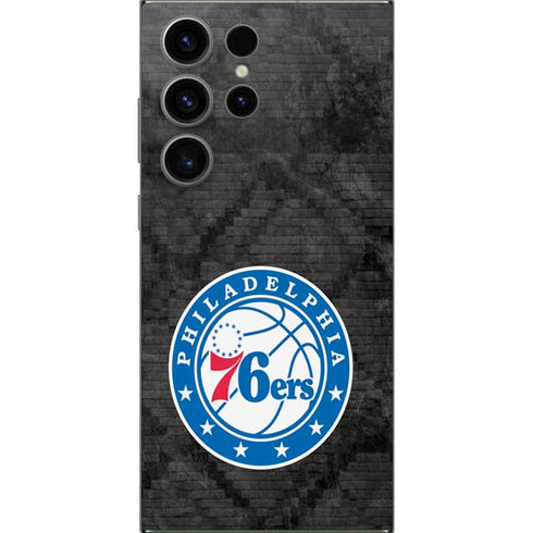 NBA Philadelphia 76ers Black Rust Galaxy S25 Ultra Skin