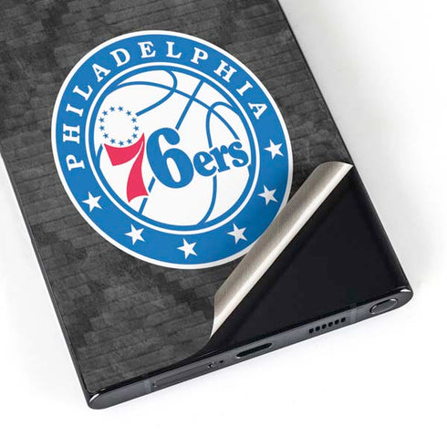 NBA Philadelphia 76ers Black Rust Galaxy S24 Ultra Skin
