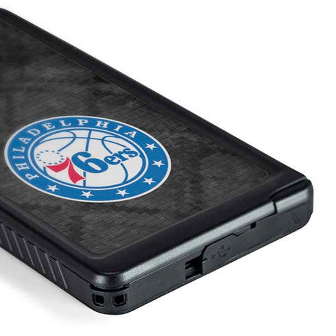 NBA Philadelphia 76ers Black Rust Galaxy S24 Ultra Waterproof Case