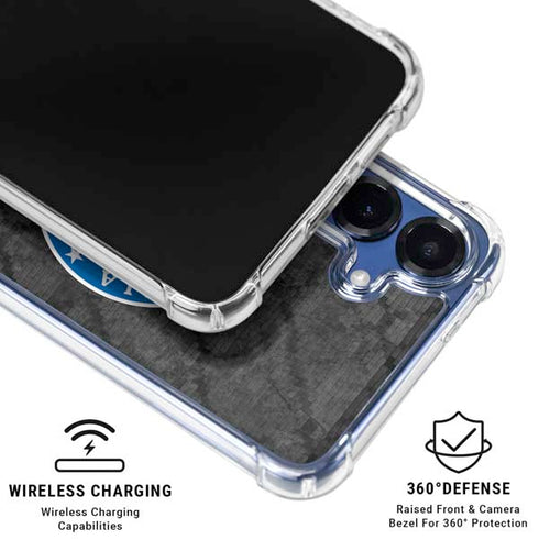 NBA Philadelphia 76ers Black Rust Galaxy S25 Plus Clear Case