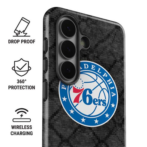 NBA Philadelphia 76ers Black Rust Galaxy S26 Impact Case