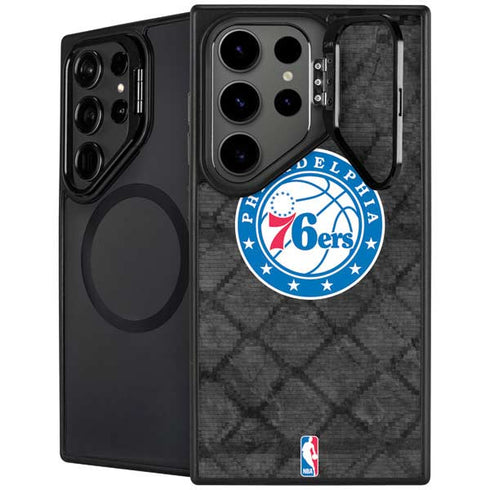 NBA Philadelphia 76ers Black Rust Galaxy S26 Ultra Kickstand Case