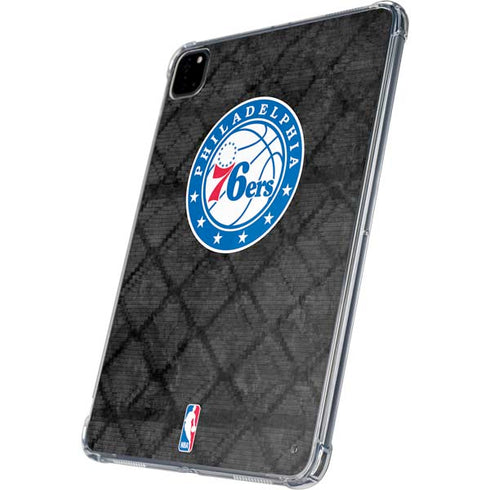 NBA Philadelphia 76ers Black Rust iPad Pro 11in (2024) Clear Case