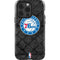 NBA Philadelphia 76ers Black Rust iPhone 15 Pro Impact Case