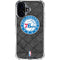 NBA Philadelphia 76ers Black Rust iPhone 16 Clear Case