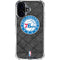 NBA Philadelphia 76ers Black Rust iPhone 16 Plus Clear Case