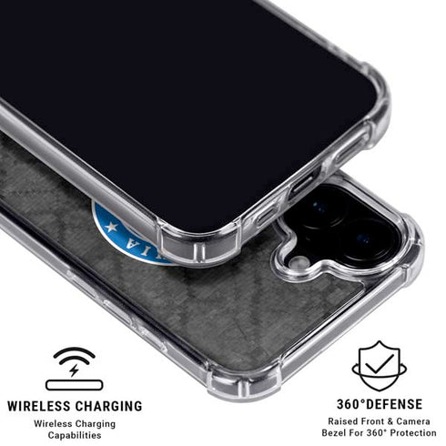 NBA Philadelphia 76ers Black Rust iPhone 16 Plus MagSafe Case