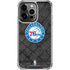NBA Philadelphia 76ers Black Rust iPhone 16 Pro Clear Case