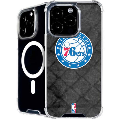 NBA Philadelphia 76ers Black Rust iPhone 16 Pro MagSafe Case