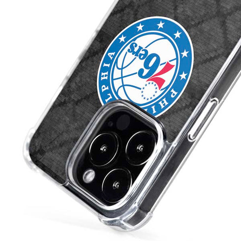 NBA Philadelphia 76ers Black Rust iPhone 16 Pro MagSafe Case