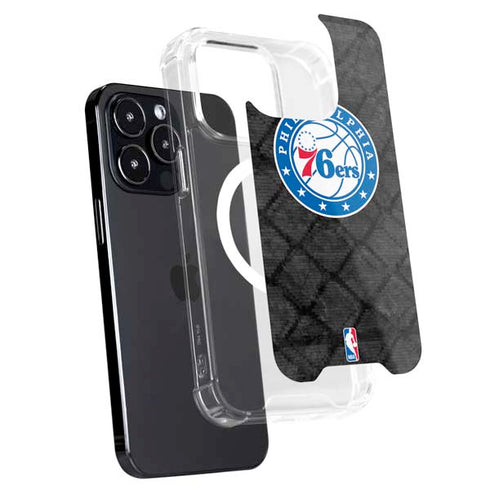 NBA Philadelphia 76ers Black Rust iPhone 16 Pro Max MagSafe Case