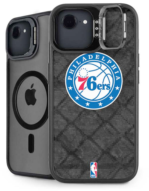 NBA Philadelphia 76ers Black Rust iPhone 16e Kickstand Case