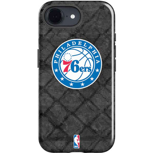 NBA Philadelphia 76ers Black Rust iPhone 16e Impact Case