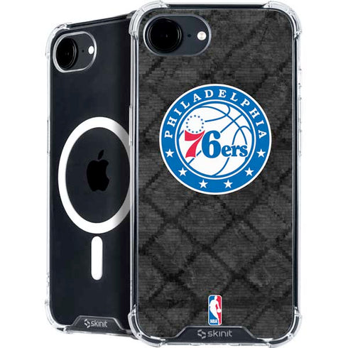 NBA Philadelphia 76ers Black Rust iPhone 16e MagSafe Case
