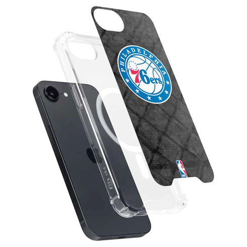 NBA Philadelphia 76ers Black Rust iPhone 16e MagSafe Case