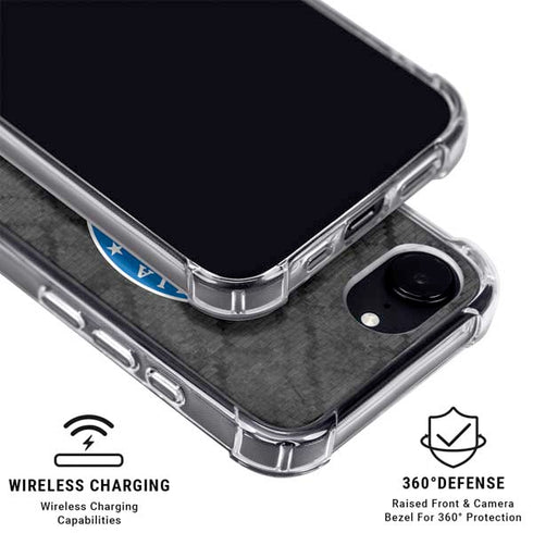 NBA Philadelphia 76ers Black Rust iPhone 16e MagSafe Case