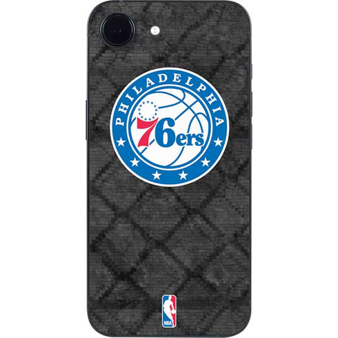 NBA Philadelphia 76ers Black Rust iPhone 16e Skin
