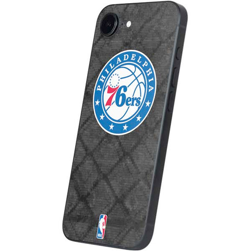 NBA Philadelphia 76ers Black Rust iPhone 16e Skin