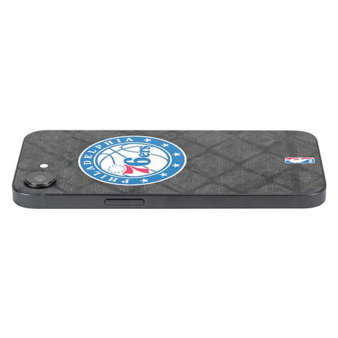 NBA Philadelphia 76ers Black Rust iPhone 16e Skin