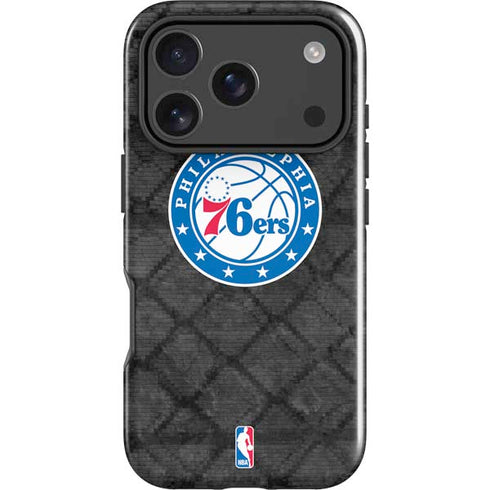 NBA Philadelphia 76ers Black Rust iPhone 18 Pro Impact Case
