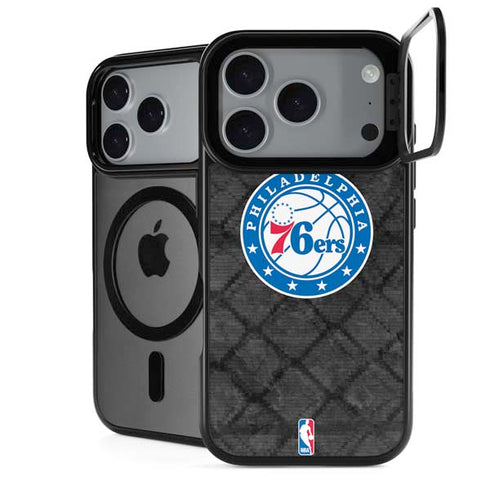NBA Philadelphia 76ers Black Rust iPhone 18 Pro Kickstand Case