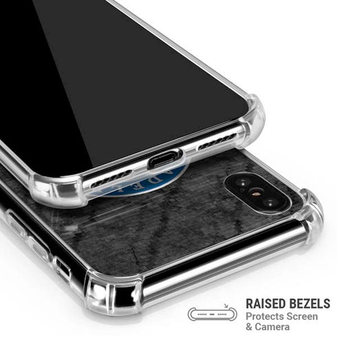 NBA Philadelphia 76ers Black Rust iPhone X/XS Clear Case