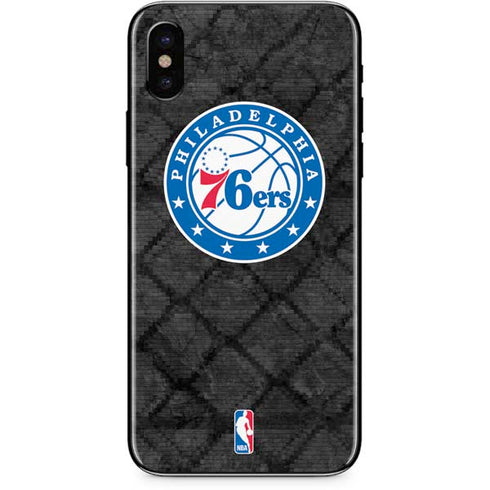 NBA Philadelphia 76ers Black Rust iPhone XS Max Skin