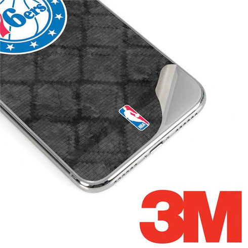 NBA Philadelphia 76ers Black Rust iPhone XS Skin