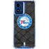 NBA Philadelphia 76ers Black Rust Moto G 5G (2024) Clear Case