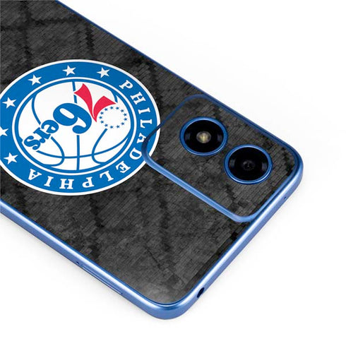 NBA Philadelphia 76ers Black Rust Moto G Play 4G (2024) Skin