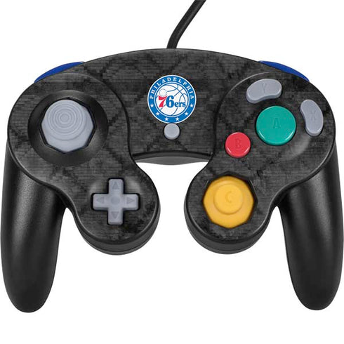 NBA Philadelphia 76ers Black Rust Nintendo GameCube Controller Skin