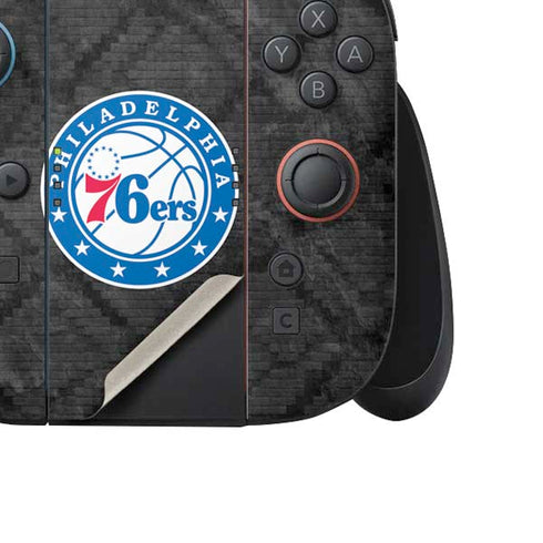NBA Philadelphia 76ers Black Rust Nintendo Switch 2 (2025) Joy-Con Controller Skin