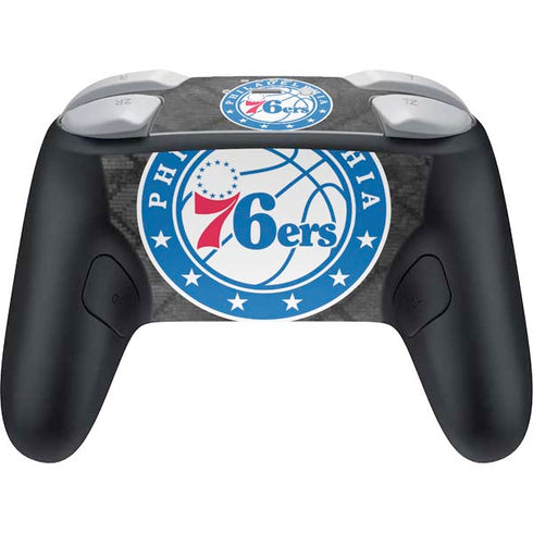 NBA Philadelphia 76ers Black Rust Nintendo Switch 2 (2025) Pro Controller Skin