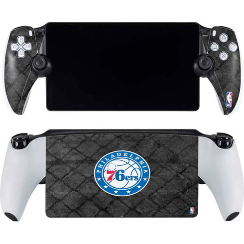 NBA Philadelphia 76ers Black Rust PlayStation Portal Remote Player Skin