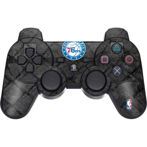NBA Philadelphia 76ers Black Rust PS3 Dual Shock wireless controller Skin