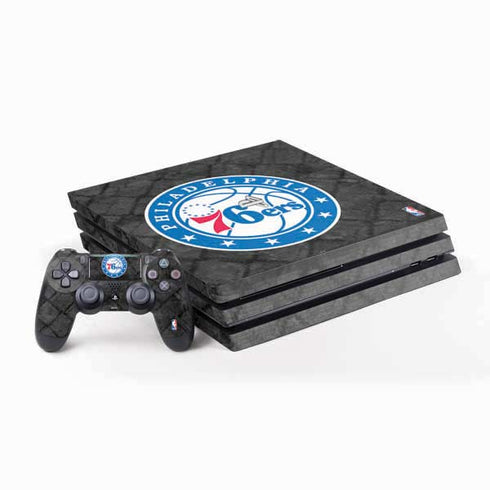 NBA Philadelphia 76ers Black Rust PS4 Pro Bundle Skin