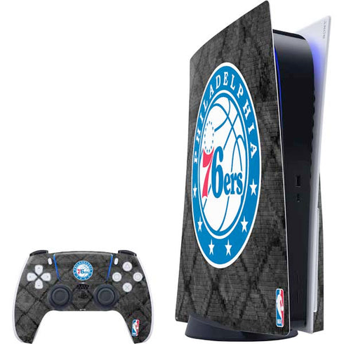 NBA Philadelphia 76ers Black Rust PlayStation PS5 Skins