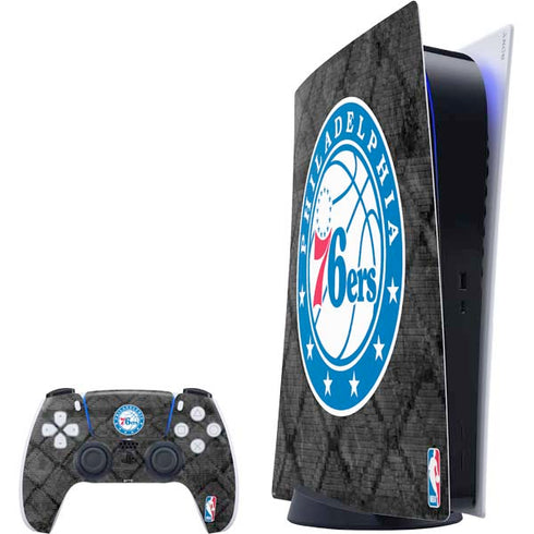 NBA Philadelphia 76ers Black Rust PlayStation PS5 Skins
