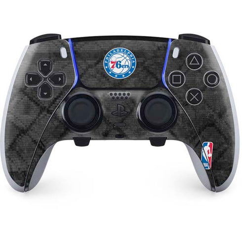 NBA Philadelphia 76ers Black Rust PS5 DualSense Edge Pro Controller Skin