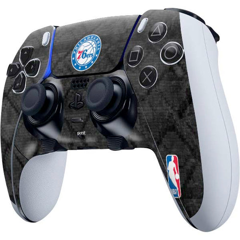 NBA Philadelphia 76ers Black Rust PS5 DualSense Edge Pro Controller Skin