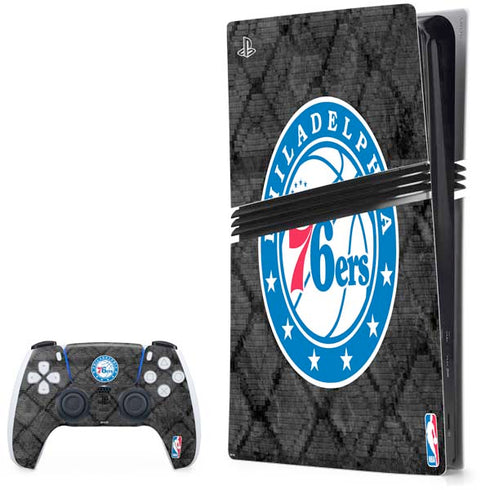 NBA Philadelphia 76ers Black Rust PlayStation PS5 Skins