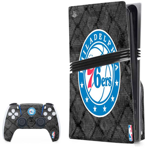 NBA Philadelphia 76ers Black Rust PlayStation PS5 Skins