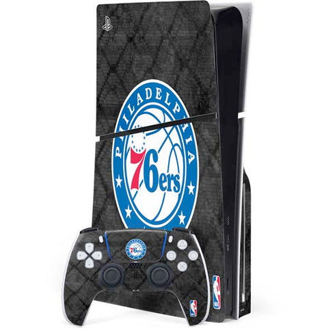 NBA Philadelphia 76ers Black Rust PlayStation PS5 Skins