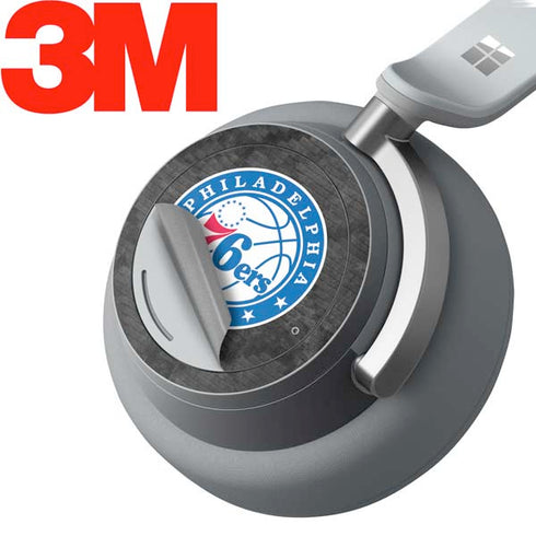 NBA Philadelphia 76ers Black Rust Surface Headphones Skin