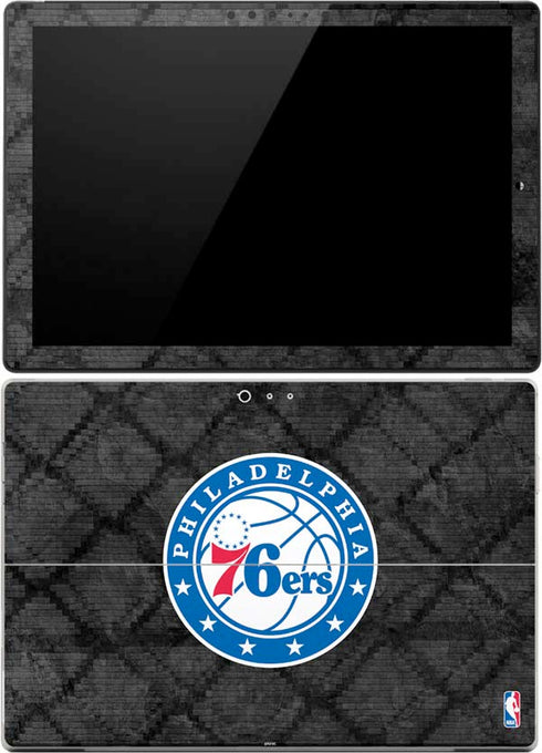 NBA Philadelphia 76ers Black Rust Surface Pro 4 Skin