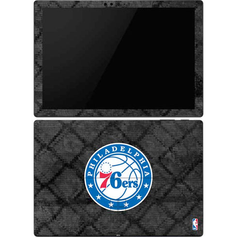 NBA Philadelphia 76ers Black Rust Surface Pro 6 Skin