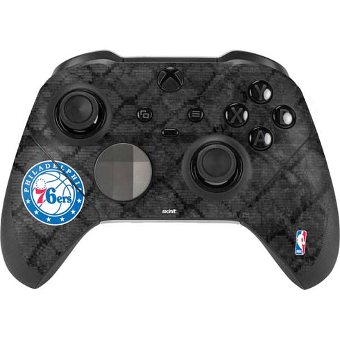 NBA Philadelphia 76ers Black Rust Xbox Elite Wireless Controller Series 2 Skin